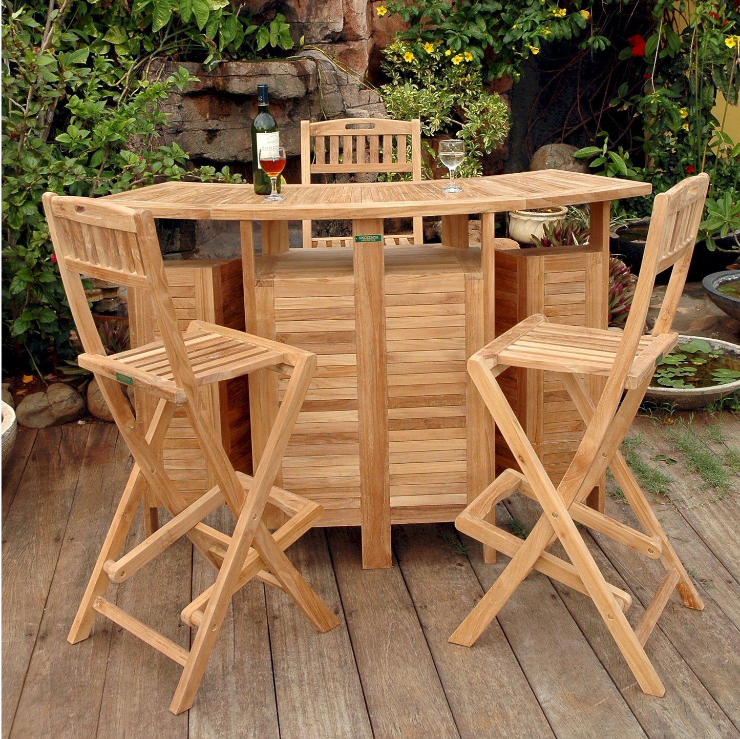 Anderson Teak Altavista 4-Pieces Bar Set