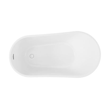 Swiss Madison Sublime 60" Single Slipper Freestanding Bathtub