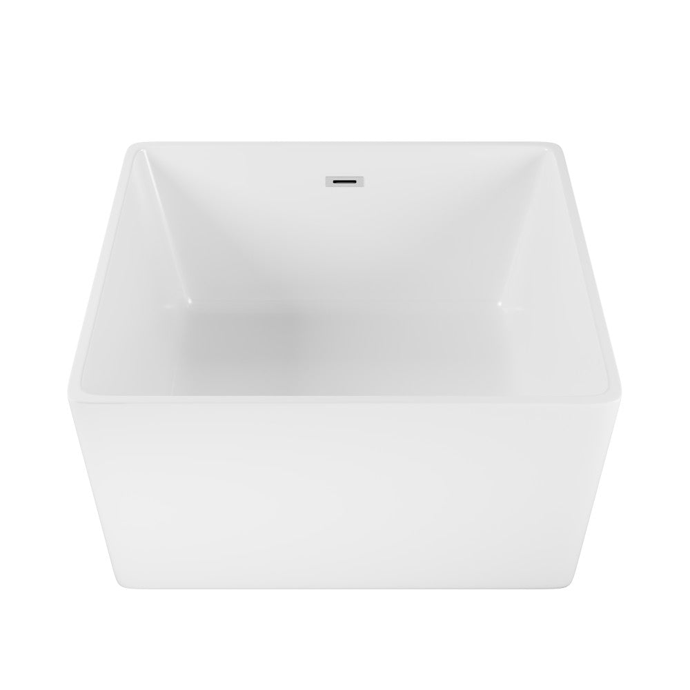 Swiss Madison Voltaire 47" Square Freestanding Bathtub