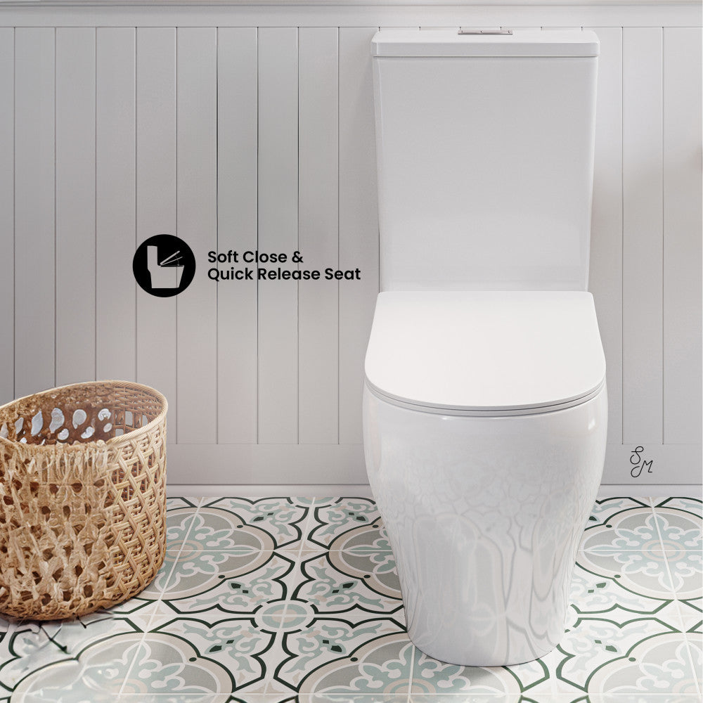 Swiss Madison Lune Two-Piece Elongated Toilet Dual-Flush 1.1/1.6 gpf