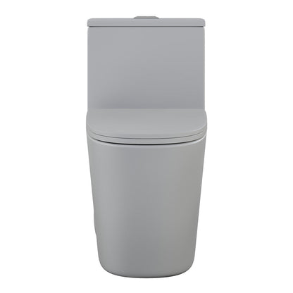 Swiss Madison Dreux One Piece Elongated Dual Flush Toilet in Matte Grey 0.95/1.26 GPF