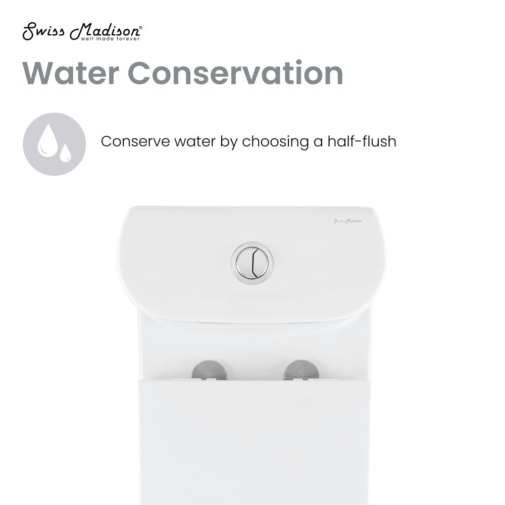 Swiss Madison Monaco One-Piece Elongated Toilet Dual-Flush 1.1/1.6 gpf