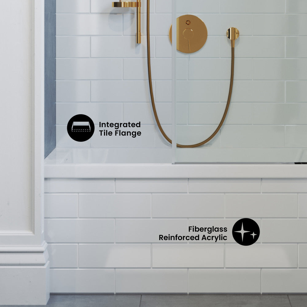 Swiss Madison Voltaire 48" x 32" Left-Hand Drain Alcove Bathtub