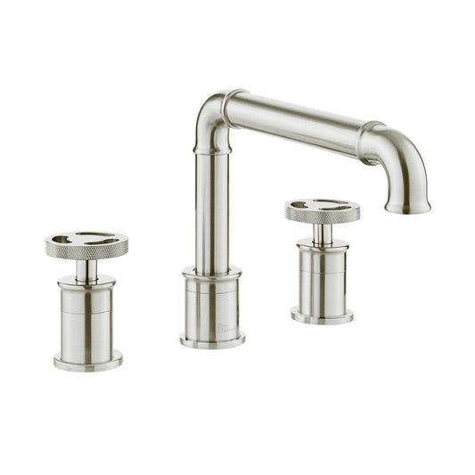 Swiss Madison Avallon 8 in. Widespread, 2-Handle Wheel, Bathroom Faucet in Brushed Nickel
