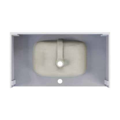 Swiss Madison Avancer 36'' Wall Mount Sink In White Marble