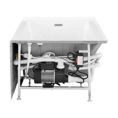 Swiss Madison Avancer 60" x 36" Left-Hand Drain Rectangular Alcove Whirlpool Bathtub with Apron