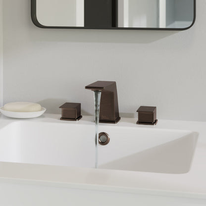 Swiss Madison Carre 8 in. Widespread, 2-Handle, Bathroom Faucet in Oil Rubbed Bronze
