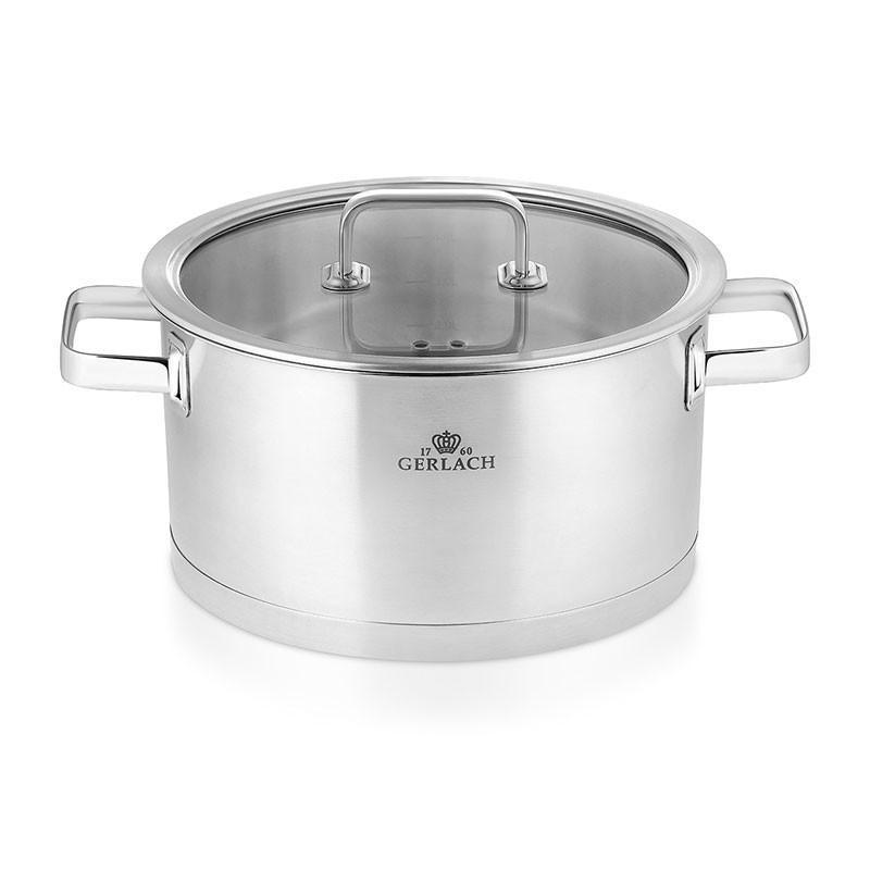 Gerlach PRESTIGE Stainless Steel Pot Set With Lids 9 pcs