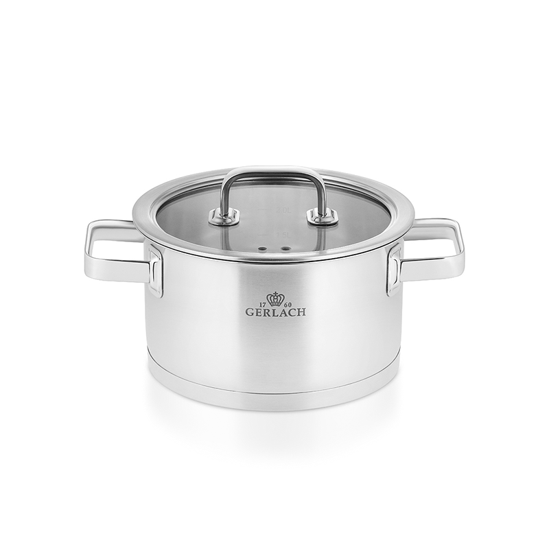 Gerlach PRESTIGE Stainless Steel Pot Set With Lids 9 pcs