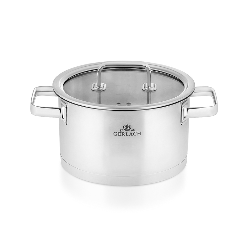 Gerlach PRESTIGE Stainless Steel Pot Set With Lids 9 pcs