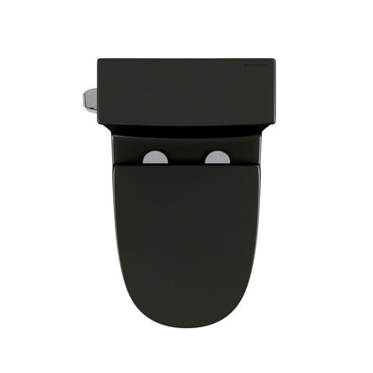 Swiss Madison Dreux One-Piece 12" Rough-in 1.28 GPF Left Flush Elongated Toilet in Matte Black