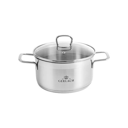 Gerlach BRAVA Stainless Steel Pot Set With Lids 8 pcs