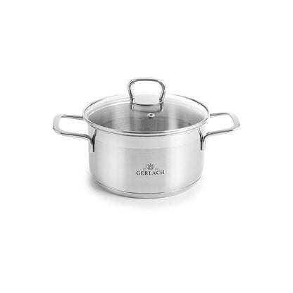 Gerlach BRAVA Stainless Steel Pot Set With Lids 8 pcs