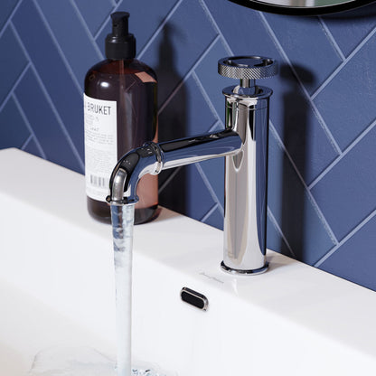Swiss Madison Avallon Single Hole, Single-Handle Wheel, Bathroom Faucet in Chrome