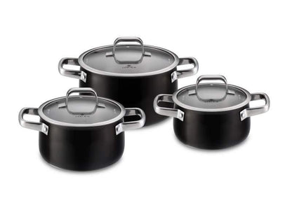 Gerlach PRIME Stainless Steel Pot Set With Lids 6 pcs