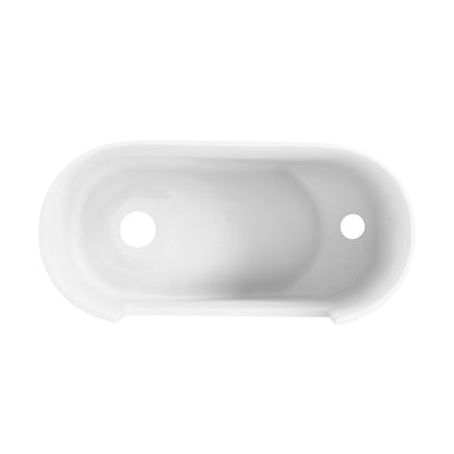 Swiss Madison Terre 18" Right Side Faucet Wall-Mount Bathroom Sink in White