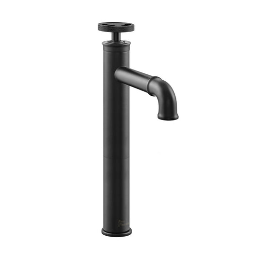 Swiss Madison Avallon Single Hole, Single-Handle Wheel, High Arc Bathroom Faucet in Matte Black
