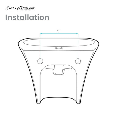 Swiss Madison Ivy 19" Wall-Mount Bathroom Sink