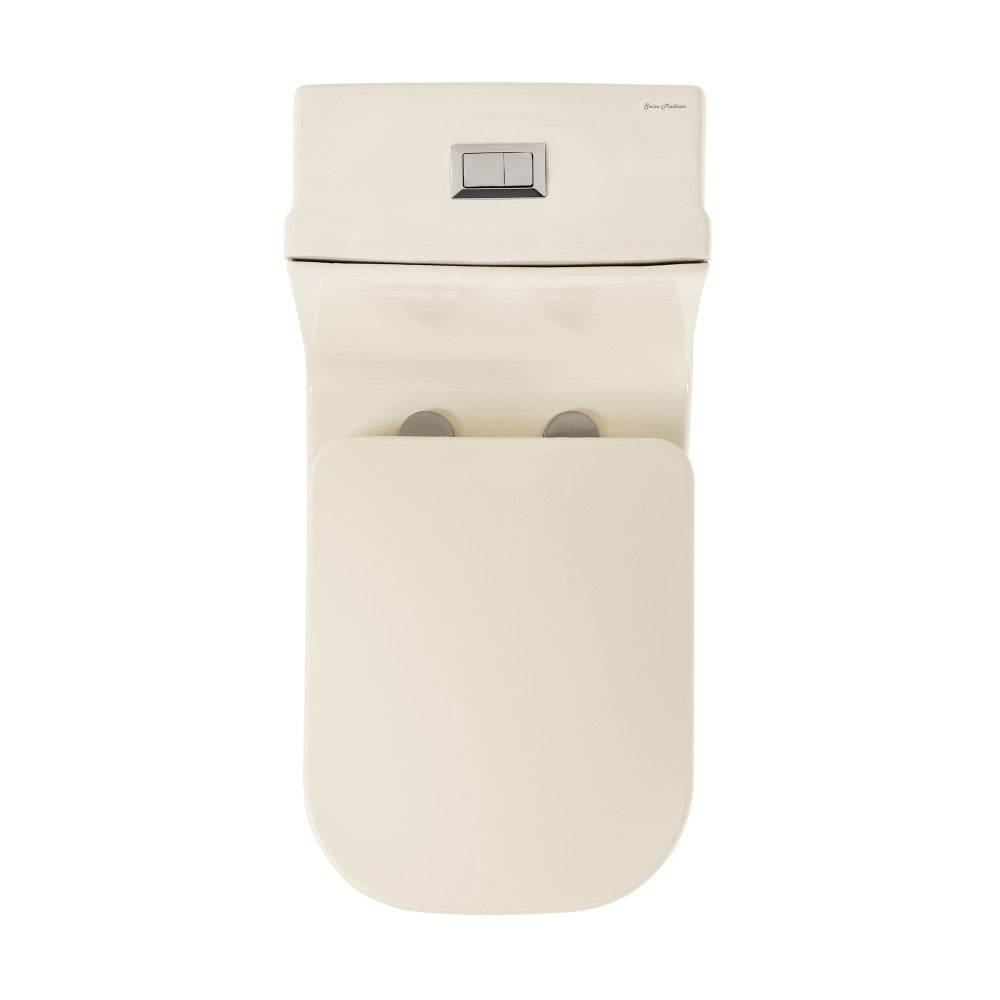 Swiss Madison Concorde One Piece Square Toilet Dual Flush 1.1/1.6 gpf in Bisque