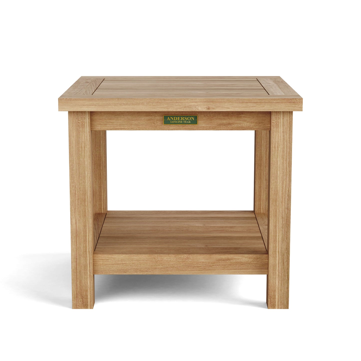 Anderson Teak 22" Square 2-Tier Side Table