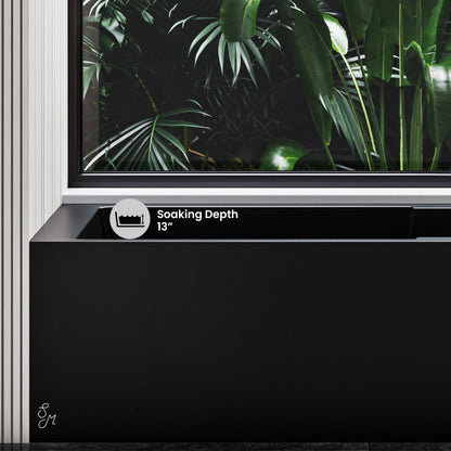 Swiss Madison Voltaire 60" x 30" Right-Hand Drain Alcove Bathtub with Apron in Matte Black