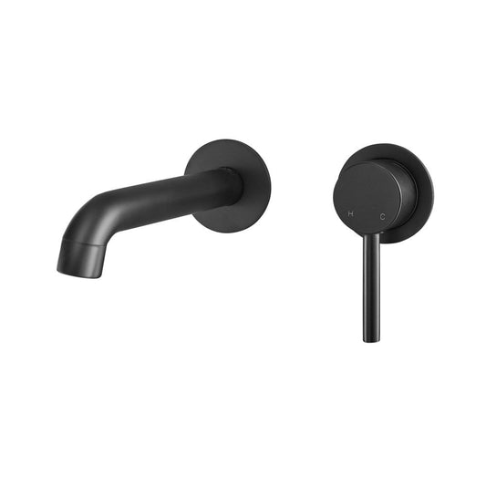 Swiss Madison Ivy Single-Handle Wall Mount Bathroom Faucet in Matte Black