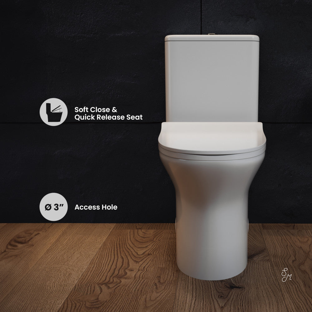 Swiss Madison Cascade One-Piece Toilet Dual-Flush 0.8/1.28 gpf