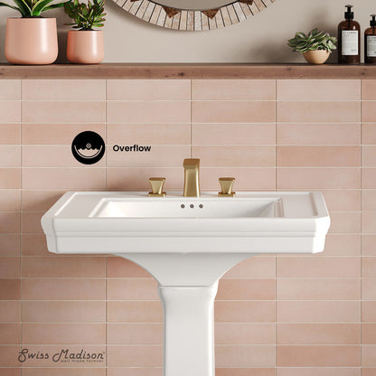 Swiss Madison Voltaire Two-Piece Pedestal Sink