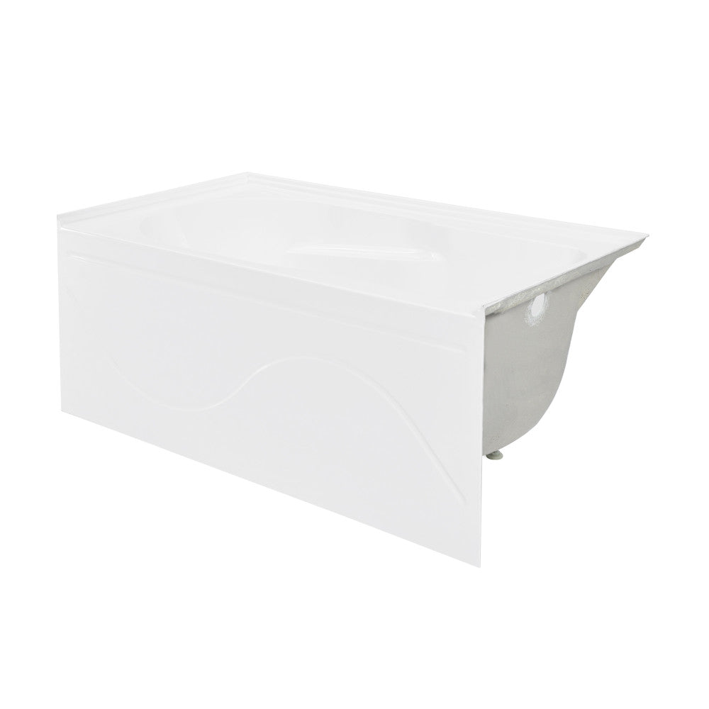 Swiss Madison Ivy 48'' x 32" Bathtub with Apron Right Hand Drain in White