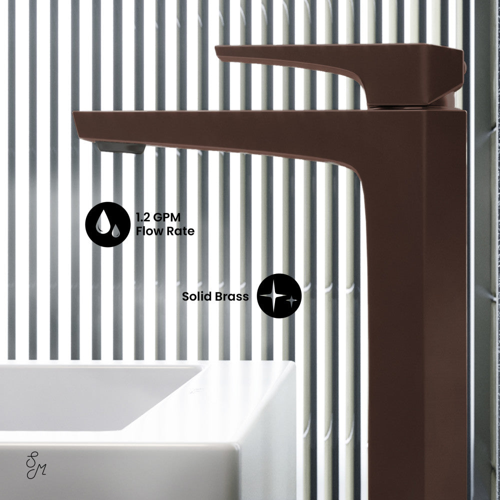 Swiss Madison Voltaire Single Hole, Single-Handle, High Arc Bathroom Faucet in Oil Rubbed Bronze