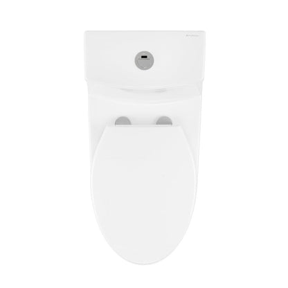 Swiss Madison Virage One Piece Elongated Toilet with Touchless Retrofit Dual Flush 1.1/1.6 gpf