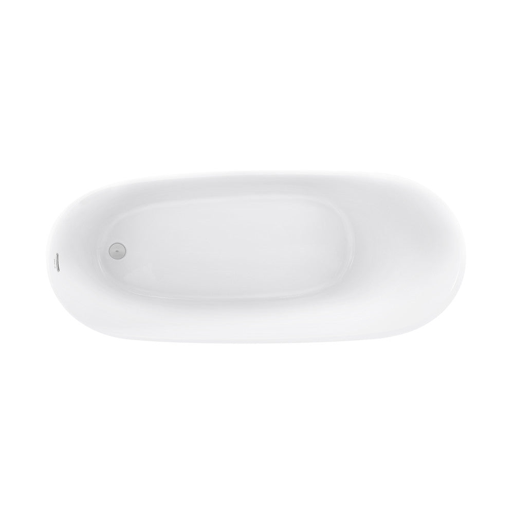 Swiss Madison Sublime 67" Single Slipper Freestanding Bathtub