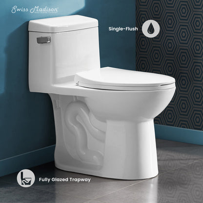 Swiss Madison Avallon One-Piece Toilet Side Flush 1.28 gpf