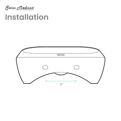Swiss Madison St Tropez Wall Hung Sink