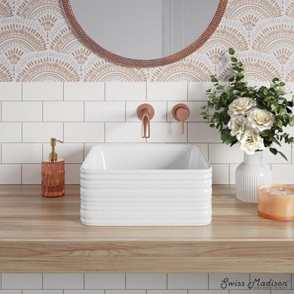 Swiss Madison Adour 14'' Vessel Sink in White