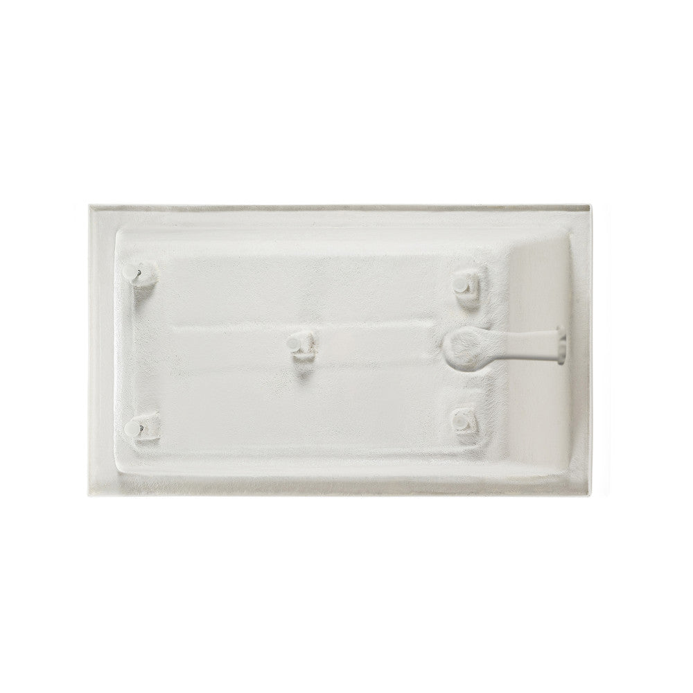 Swiss Madison Voltaire 54 x 30 Right Drain Soaking Alcove Bathtub in Glossy White with Integrated Overflow, Drain Included