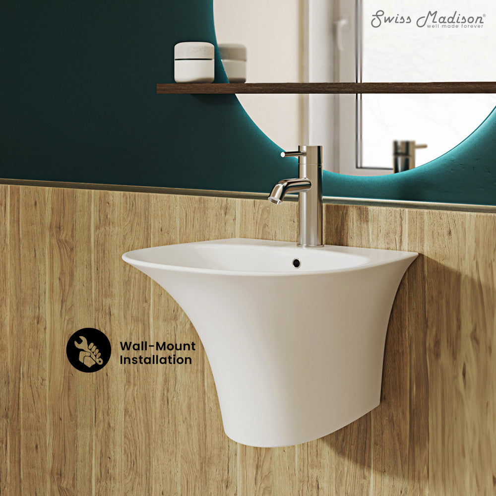 Swiss Madison Ivy 19" Wall-Mount Bathroom Sink