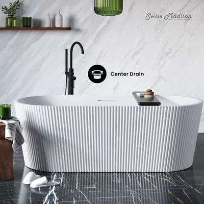 Swiss Madison Lafayette 67" Freestanding Bathtub