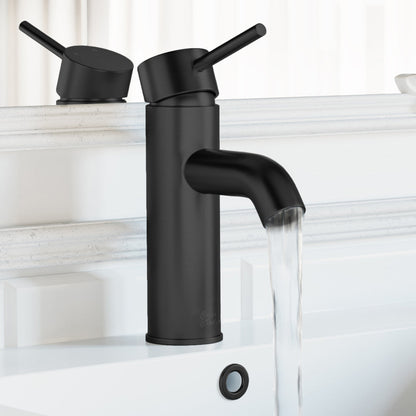 Swiss Madison Ivy Single Hole, Single-Handle, Bathroom Faucet in Matte Black