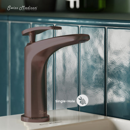 Swiss Madison Sublime Single Hole, Single-Handle, Bathroom Faucet in Oil Rubbed Bronze