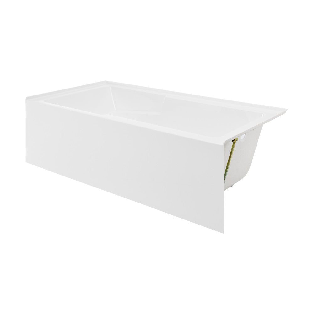 Swiss Madison Voltaire 72" x 36" Right-Hand Drain Alcove Bathtub with Apron and Armrest