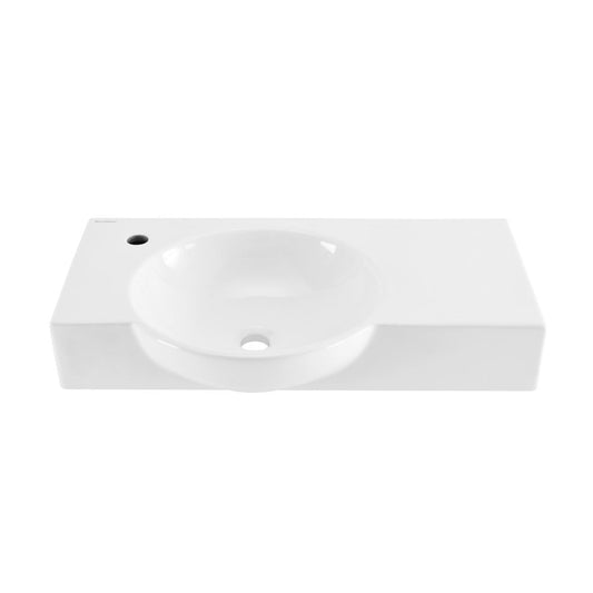 Swiss Madison Chateau 30" Left Side Faucet Wall-Mount Bathroom Sink