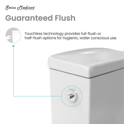Swiss Madison Hugo One-Piece Elongated Toilet Dual-Flush 1.1/1.6 gpf, Touchless