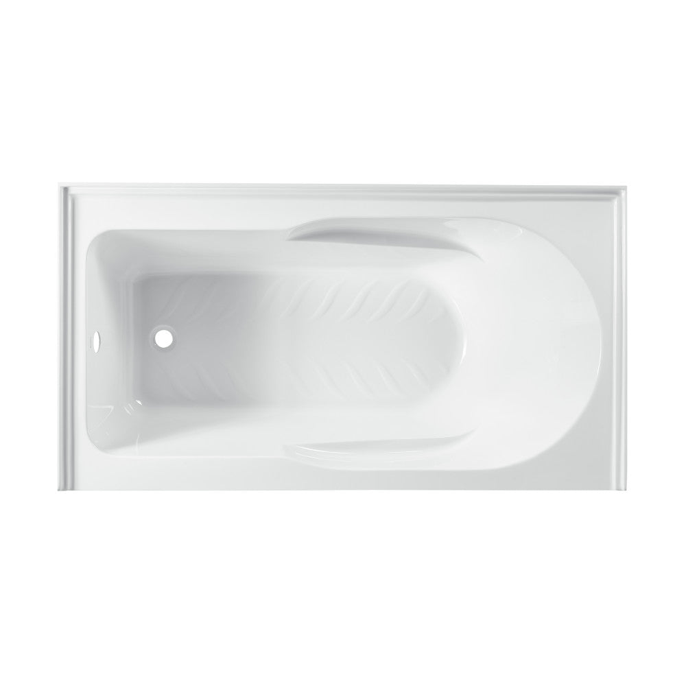 Swiss Madison Concorde 60" x 30" Left-Hand Drain Alcove Bathtub with Apron and Armrest