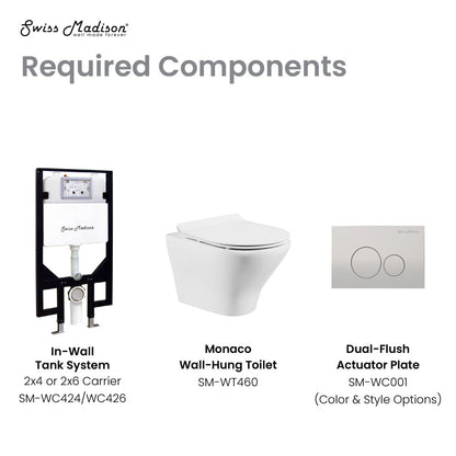 Swiss Madison Monaco Wall-Hung Round Toilet Bowl
