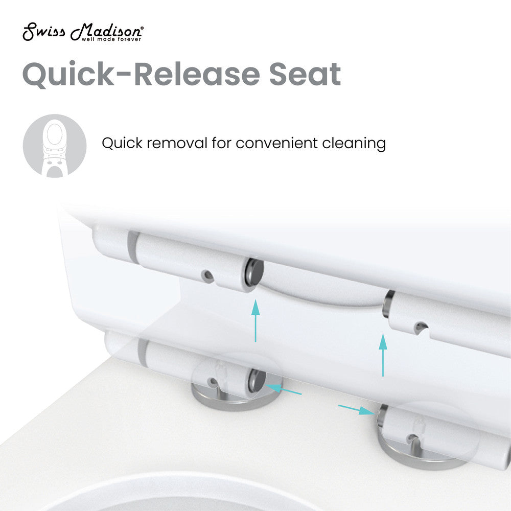 Swiss Madison Calice Two-Piece Elongated Rear Outlet Toilet Dual-Flush 1.1/1.6 gpf