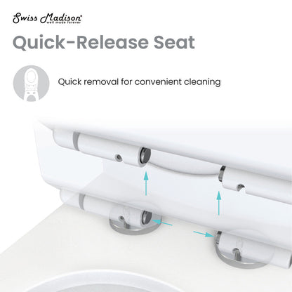 Swiss Madison Calice Two-Piece Elongated Rear Outlet Toilet Dual-Flush 1.1/1.6 gpf