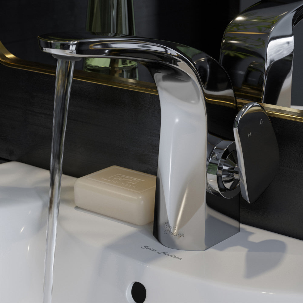 Swiss Madison Chateau Single Hole, Single-Handle, Bathroom Faucet in Chrome