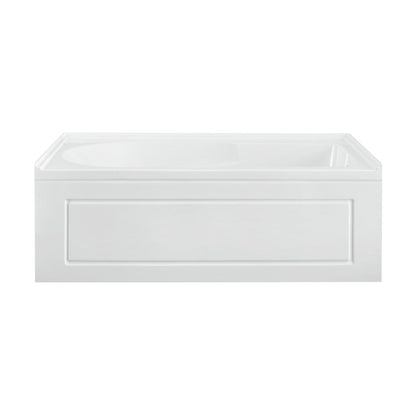 Swiss Madison Concorde 60" x 30" Right-Hand Drain Alcove Bathtub with Apron and Armrest