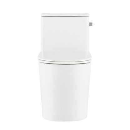 Swiss Madison Liberte One-Piece 12" Rough-in 1.28 GPF Right-Hand Flush Elongated ADA Toilet in Glossy White